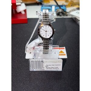 Viewpoint by Timex Watch Women Silver Stainless Steel Expansion Band New
